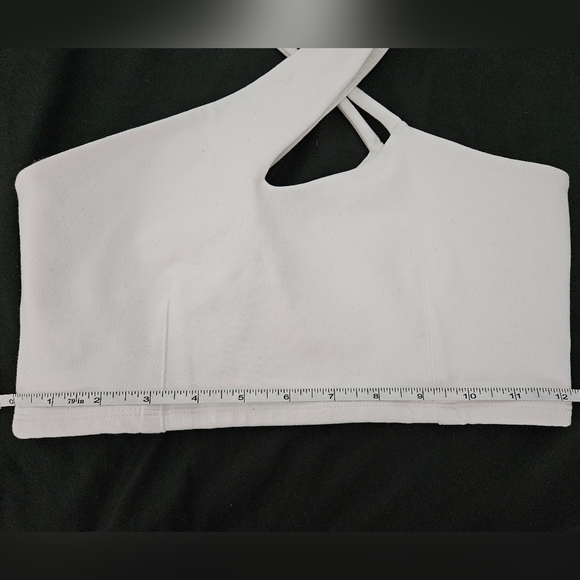 Donna Mizani white crop top, size XS - Picture 4 of 5